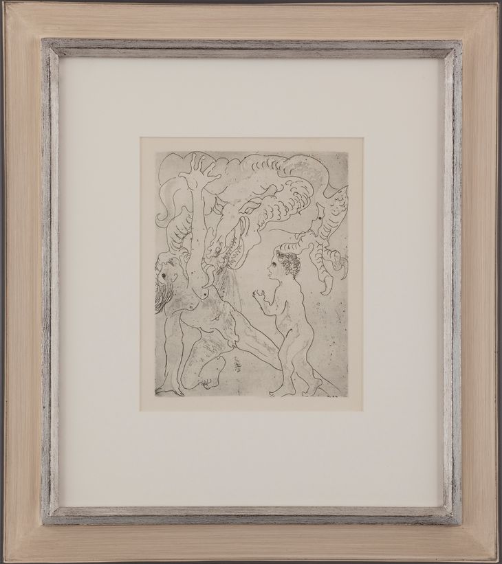 Zpěv úzkosti Otec a syn napadený drakem války (Torso naděje III) - 1